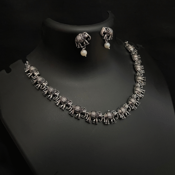 elephant jewellery set necklace