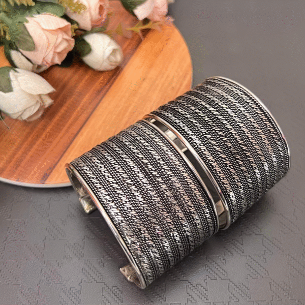 Tajra Antique Silver Bangles