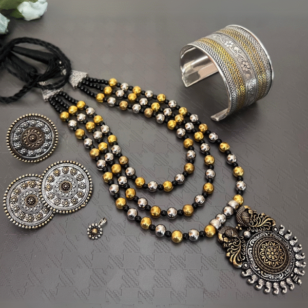 Zehra Trail Boho Oxidised Jewellery Set