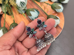 exclusive oxidised earring jumka
