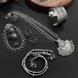 Navratri Oxidised Jewellery Set – Garba Elegance Edition