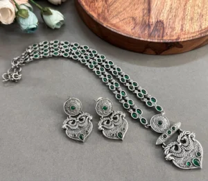 replica jewelry necklace set emerald green