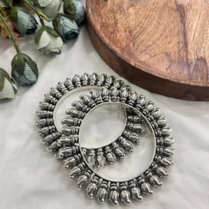 oxidised peacock kada