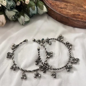 Replica Oxidized Bangles with Ghungroo Charms