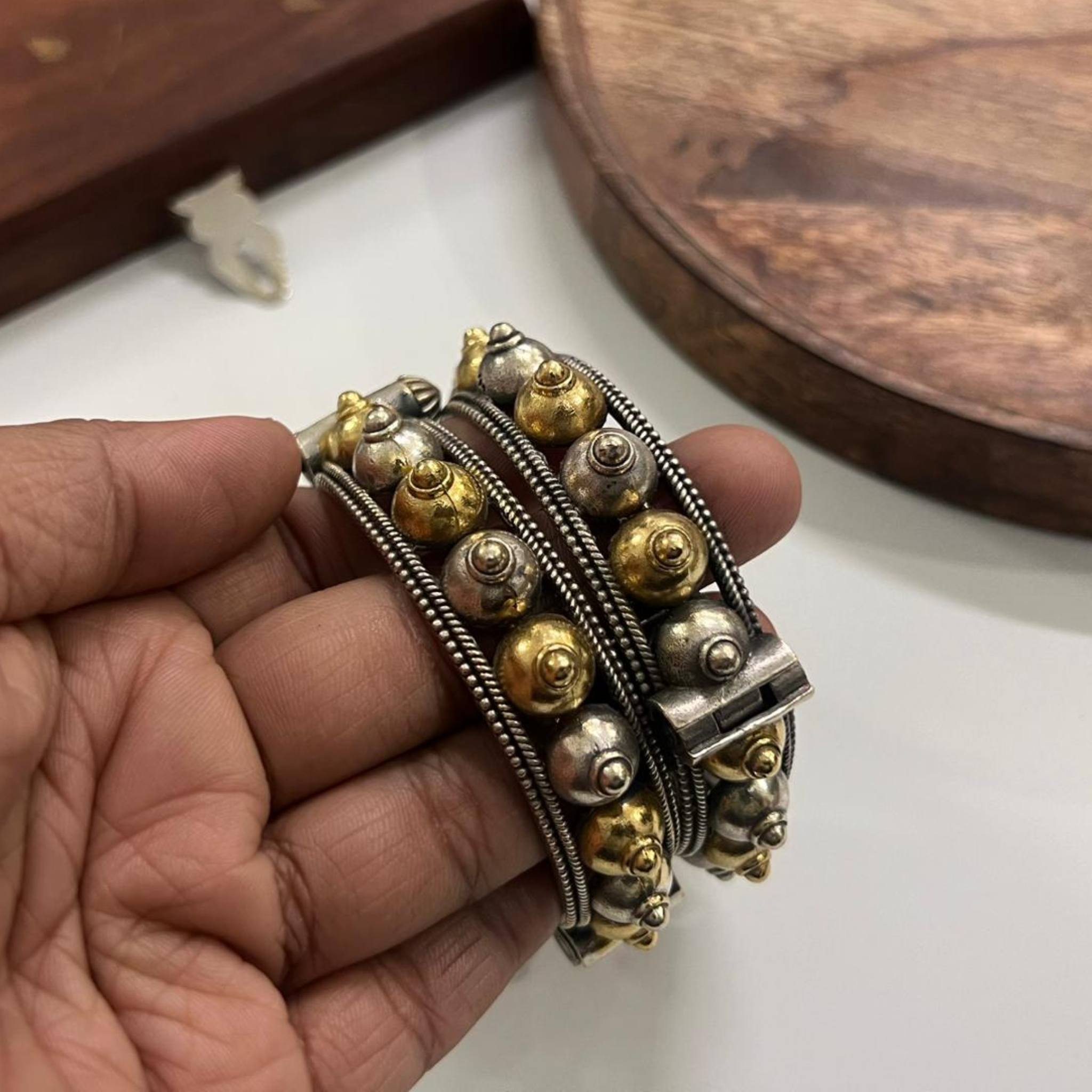 Dual Tone Oxidised Jewelry Set