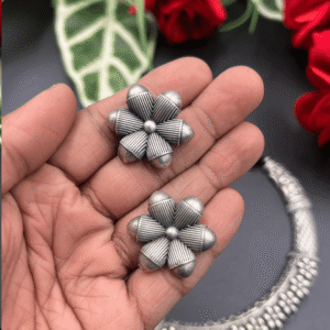 Pearl Choker Necklace & Earrings Set