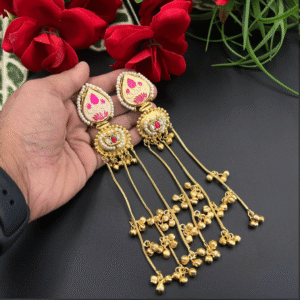 Royal Pink Kundan Gold