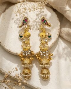 Kashmiri long jhumkas