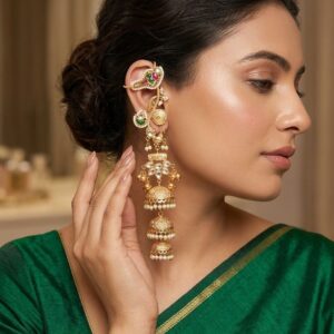 Kashmiri long jhumkas