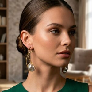 Baroque drop earrings
