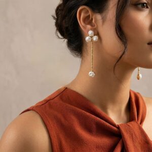Baroque statement earrings
