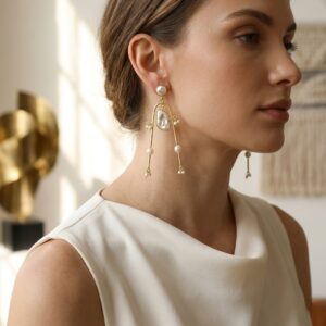 Baroque dangler earrings