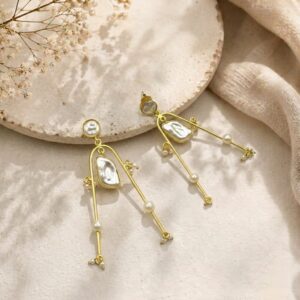 Baroque dangler earrings