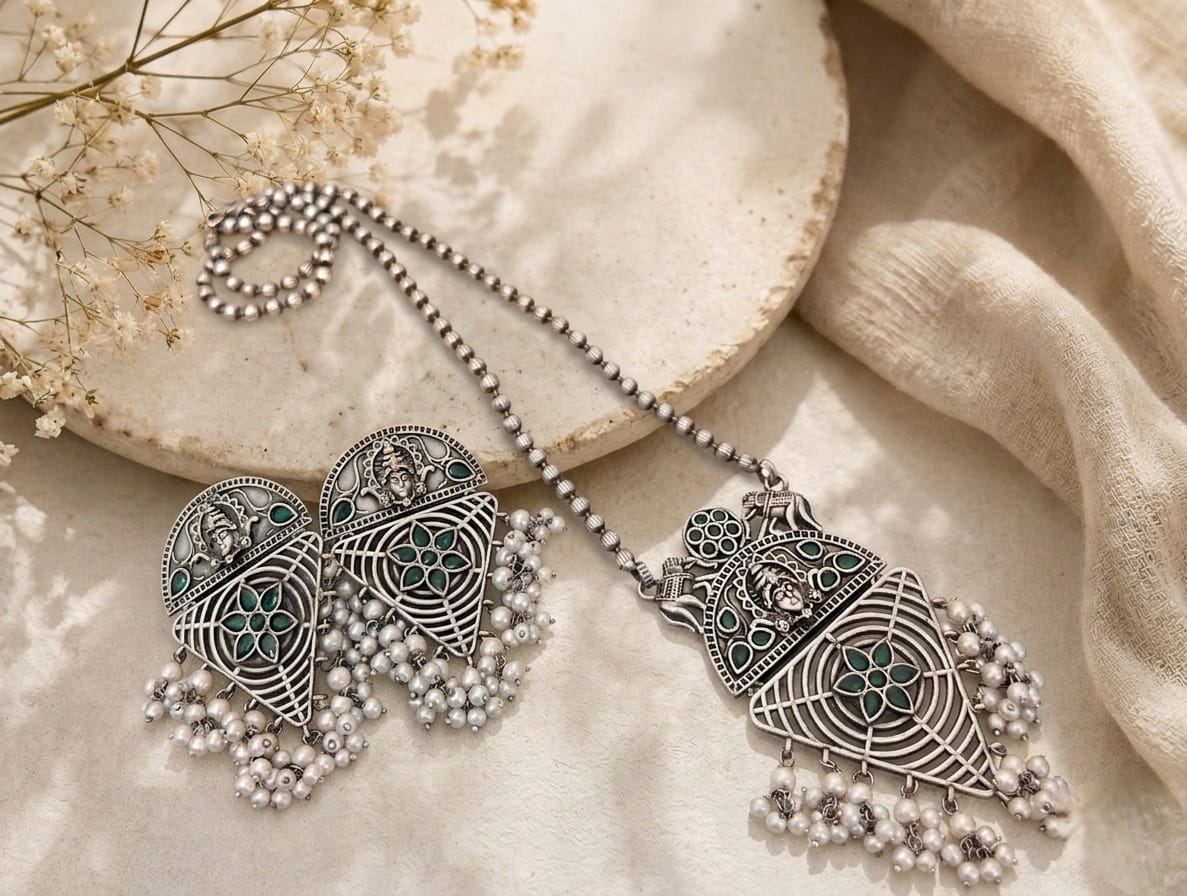 Stone chain pendant set - Image 2