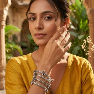 German silver ghungroo bangles
