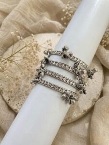 German silver ghungroo bangles