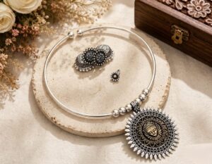 Premium dual tone hasli set