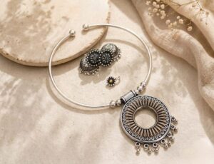Premium dual tone hasli set