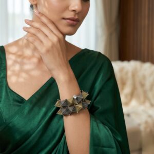 Pair of dual tone bangles