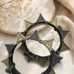 Pair of dual tone bangles