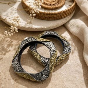 Elegant dual tone bangles