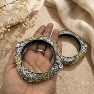 Elegant dual tone bangles