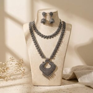 German silver jewellery combo set