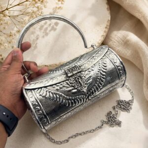 German silver western purse