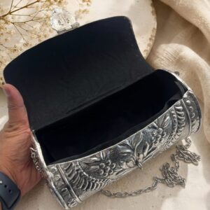 German silver western purse
