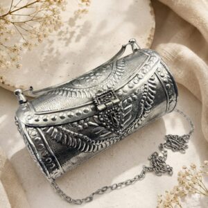 German silver western purse