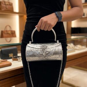 German silver western purse
