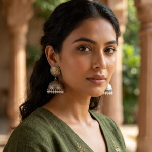 Dual tone premium jhumkas