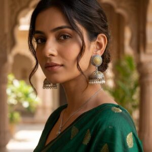 Premium dual tone jhumkas
