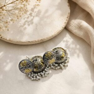 Pair of dual tone jhumkas