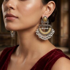 Premium Dual Tone Earrings