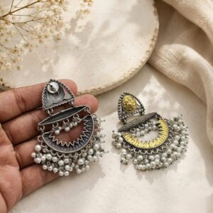 Premium Dual Tone Earrings