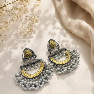 Premium Dual Tone Earrings