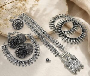Elegant german silver jewellery combo