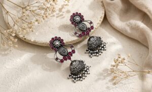 Premium stone earrings