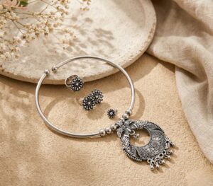 German silver hasli pendant combo