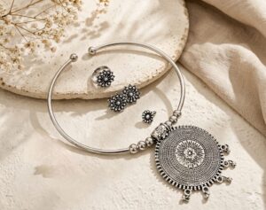 German silver hasli pendant combo