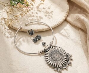 German silver hasli pendant combo