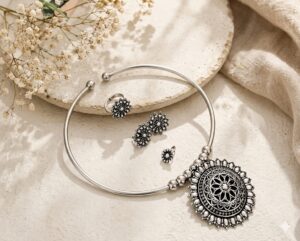 German silver hasli pendant combo