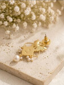 Baroque butterfly earrings