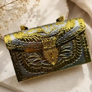 Dual tone hand purse with sling