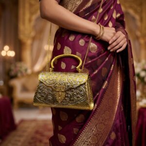 Premium dual tone hand purse with sling