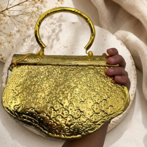 Dual tone elephant designed sling bag