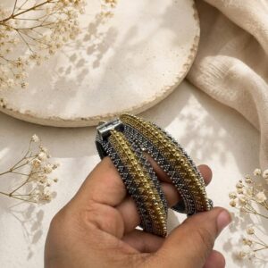 Dual tone elegant openable kada