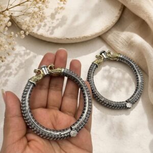 Dual tone elegant openable bangles