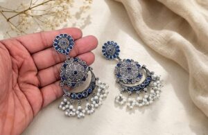 Long stone earrings
